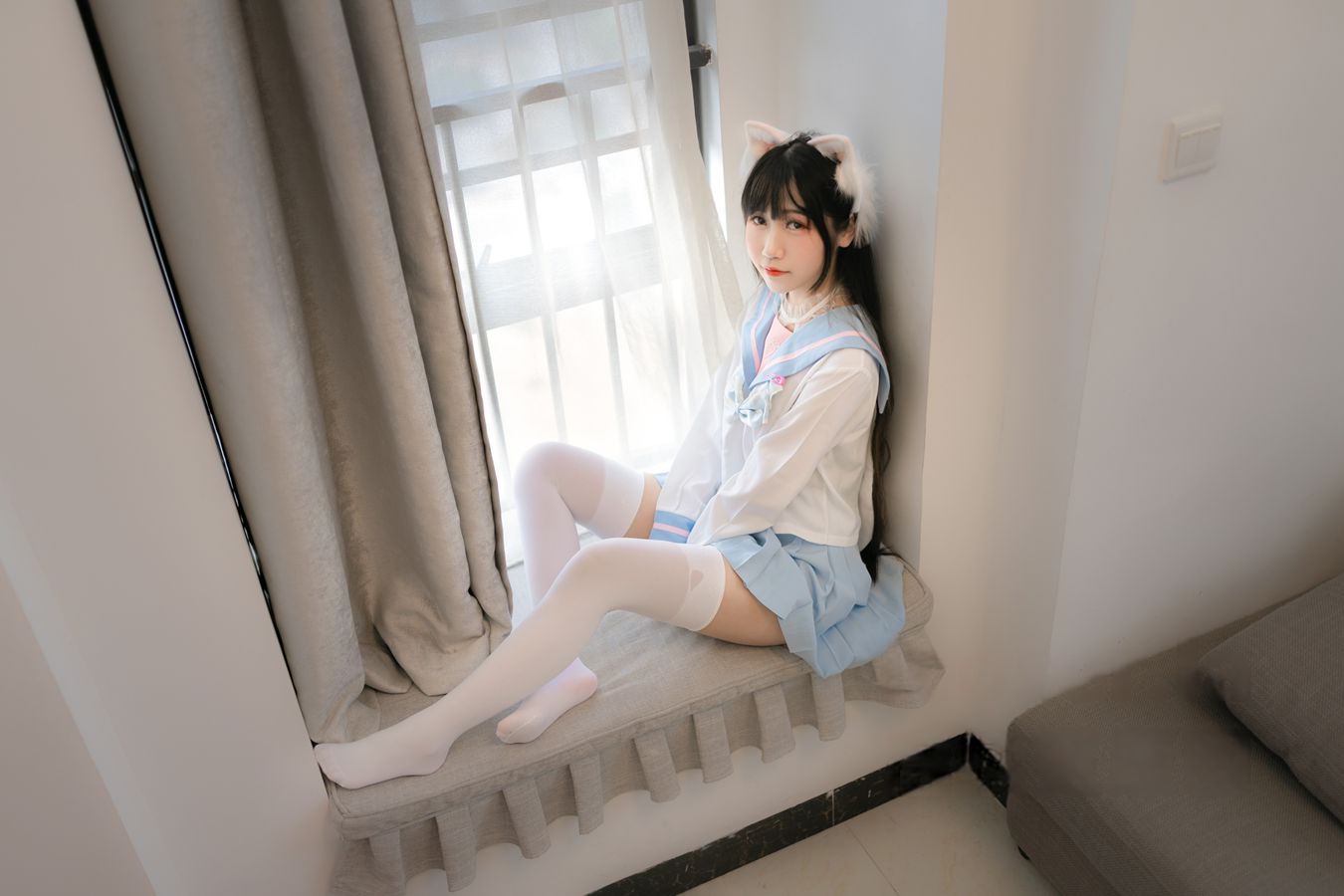 No.058 – 白色兔子JK [63P] 不呆猫 - 在线看无水印套图写真 - 语可次元 - 二次元美图写真海量免费4K壁纸资源分享