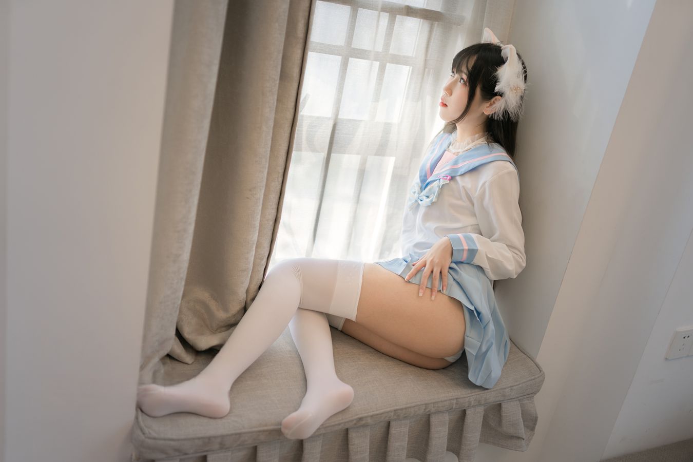 图片[2]-No.058 – 白色兔子JK [63P]